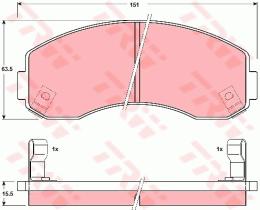 TRW GDB3145 - PASTILLAS DE FRENO