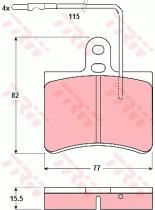 TRW GDB315 - PASTILLAS DE FRENO