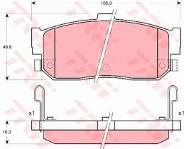TRW GDB3181 - PASTILLAS DE FRENO