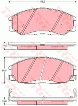 TRW GDB3257 - PASTILLAS DE FRENO