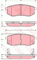 TRW GDB3260 - PASTILLAS DE FRENO