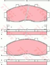 TRW GDB3263 - PASTILLAS DE FRENO