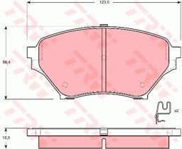 TRW GDB3302 - PASTILLAS DE FRENO