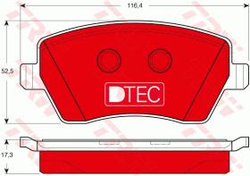 TRW GDB3332DTE - PASTILLAS DE FRENO DTEC