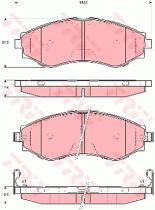 TRW GDB3345 - PASTILLAS DE FRENO