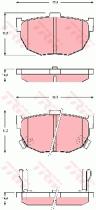 TRW GDB3368 - PASTILLAS DE FRENO