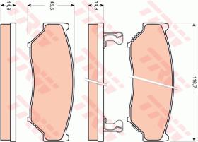 TRW GDB3436 - PASTILLAS DE FRENO