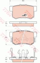 TRW GDB3438 - PASTILLAS DE FRENO