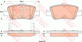 TRW GDB3480 - PASTILLAS DE FRENO