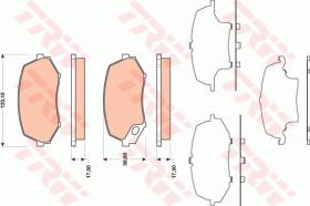 TRW GDB3486 - PASTILLAS DE FRENO