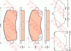 TRW GDB3487 - PASTILLAS DE FRENO
