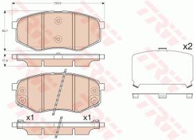 TRW GDB3553 - PASTILLAS DE FRENO