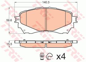 TRW GDB3580 - PASTILLAS DE FRENO