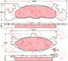 TRW GDB4003 - PASTILLAS DE FRENO