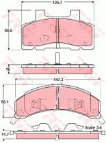 TRW GDB4005 - PASTILLAS DE FRENO