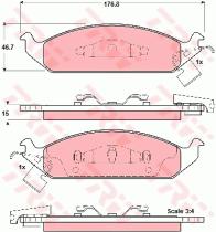 TRW GDB4016 - PASTILLAS DE FRENO