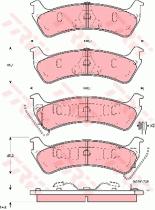 TRW GDB4041 - PASTILLAS DE FRENO