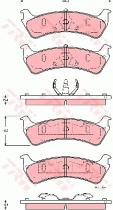 TRW GDB4123 - PASTILLAS DE FRENO