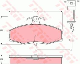 TRW GDB440 - PASTILLAS DE FRENO
