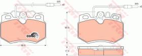 TRW GDB446 - PASTILLAS DE FRENO