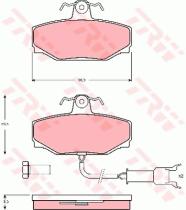 TRW GDB462 - PASTILLAS DE FRENO