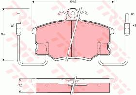 TRW GDB464 - PASTILLAS DE FRENO