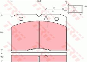 TRW GDB478 - PASTILLAS DE FRENO