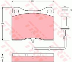TRW GDB802 - PASTILLAS DE FRENO