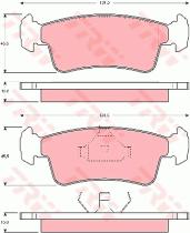 TRW GDB867 - PASTILLAS DE FRENO