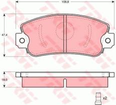 TRW GTD1012 - FRICTION   KIT