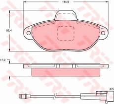 TRW GTD1042 - FRICTION   KIT