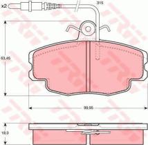 TRW GTD1045 - FRICTION   KIT