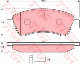 TRW GTD1123 - FRICTION   KIT