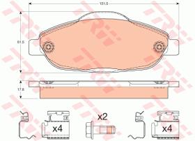 TRW GTD1205 - FRICTION   KIT