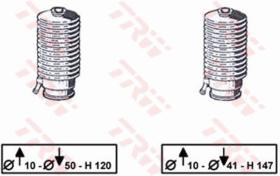 TRW JBE186 - ¯OBSOLETA KIT DE FUELLES