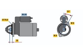 BOSCH 0001106014 - MOTOR DE ARRANQUE