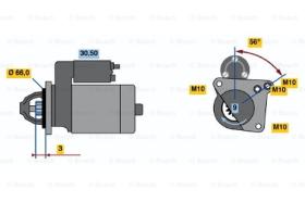 BOSCH 0001106017 - MOTOR DE ARRANQUE