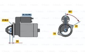 BOSCH 0001106019 - MOTOR DE ARRANQUE