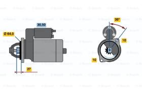 BOSCH 0001106403 - MOTOR DE ARRANQUE