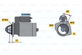 BOSCH 0001107016 - MOTOR DE ARRANQUE