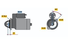 BOSCH 0001107024 - MOTOR DE ARRANQUE