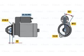 BOSCH 0001107045 - MOTOR DE ARRANQUE