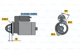 BOSCH 0001107048 - MOTOR DE ARRANQUE