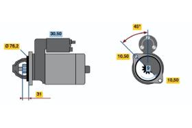 BOSCH 0001107058 - MOTOR DE ARRANQUE