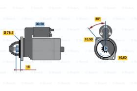 BOSCH 0001107062 - MOTOR DE ARRANQUE