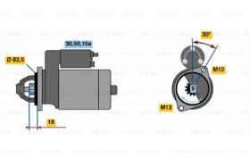 BOSCH 0001107068 - MOTOR DE ARRANQUE