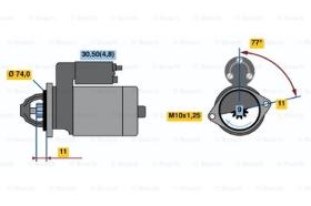 BOSCH 0001107075 - MOTOR DE ARRANQUE