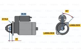 BOSCH 0001107078 - MOTOR DE ARRANQUE