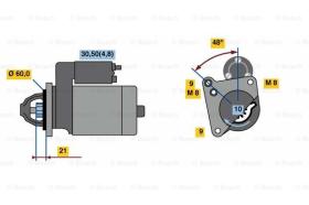 BOSCH 0001107110 - MOTOR DE ARRANQUE