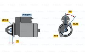 BOSCH 0001107092 - MOTOR DE ARRANQUE